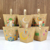 5pcs EID Mubarak Candy Box Ramadan Decoration Candy Packaging Bag Boxes