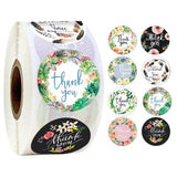 500 Round Thank You Stickers 1 Inch - Candy Bag Packaging Labels
