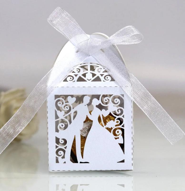 25pcs Wedding Favor Boxes for Guest Gifts