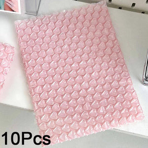 5/10Pcs Shockproof Waterproof Pink Heart Bubble Bag Gift Packaging