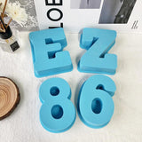 3D Letters Silicone Mold DIY Alphabet Candles Mold