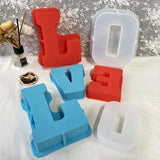 3D Letters Silicone Mold DIY Alphabet Candles Mold