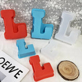 3D Letters Silicone Mold DIY Alphabet Candles Mold