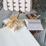 Pillow Candy Box Wedding Favor Bag with Ribbon Christmas Birthday Party