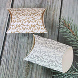 Pillow Candy Box Wedding Favor Bag with Ribbon Christmas Birthday Party