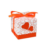 Love Heart Candy Boxes Wedding Favor Bags with Ribbon