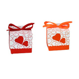 Love Heart Candy Boxes Wedding Favor Bags with Ribbon