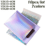 Holographic Metallic Foil Bubble Mailers 15X20CM Self Seal Padded Envelopes