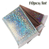 Holographic Metallic Foil Bubble Mailers 15X20CM Self Seal Padded Envelopes