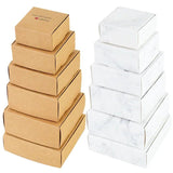 6pcs Paperboard Gift Wrap Box for Christmas Birthday Wedding Business Small