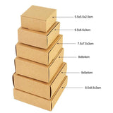 6pcs Paperboard Gift Wrap Box for Christmas Birthday Wedding Business Small