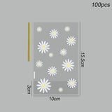 Daisy Candy Bags Transparent Flower Cookie Packaging Wedding Birthday Supplies