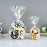 Daisy Candy Bags Transparent Flower Cookie Packaging Wedding Birthday Supplies