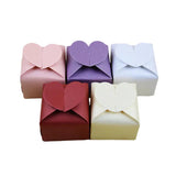 Love Heart Paper Candy Boxes Wedding Favor Box DIY Packaging Baby Shower