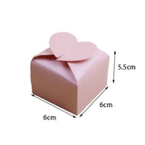 Love Heart Paper Candy Boxes Wedding Favor Box DIY Packaging Baby Shower