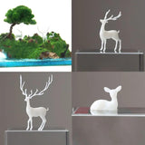 Mini Elk Deer Resin Filled Model Epoxy Animal Mold 3D Landscape