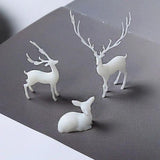 Mini Elk Deer Resin Filled Model Epoxy Animal Mold 3D Landscape