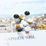 10Pcs 3D Coffee Cup Charm Resin Pendant for DIY Jewelry Findings