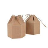 10pcs Thank You Paperboard Box 9.5cm DIY Packaging Box for Events