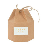 10pcs Thank You Paperboard Box 9.5cm DIY Packaging Box for Events