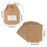 10pcs Thank You Paperboard Box 9.5cm DIY Packaging Box for Events