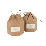 10pcs Thank You Paperboard Box 9.5cm DIY Packaging Box for Events