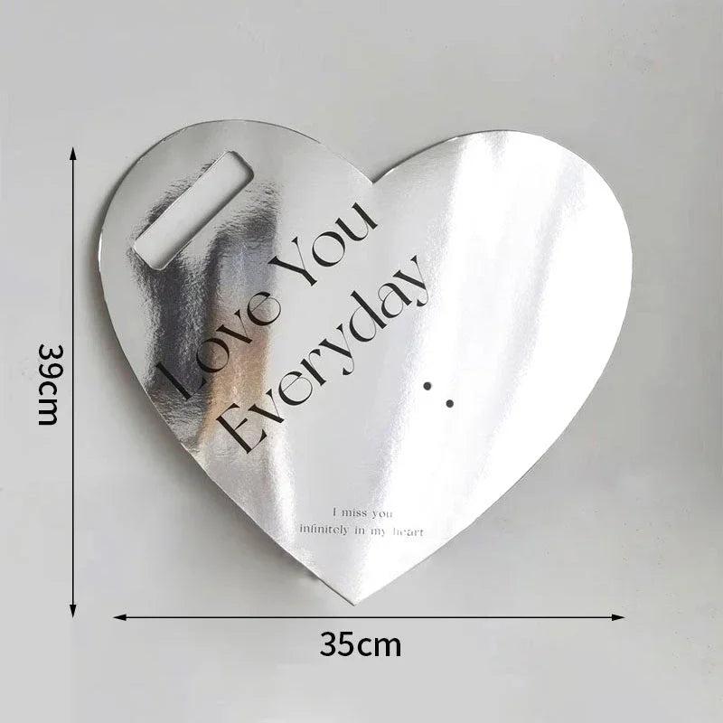 Heart Shape Flower Packaging Box Mini Bouquet Wedding Party