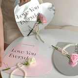 Heart Shape Flower Packaging Box Mini Bouquet Wedding Party