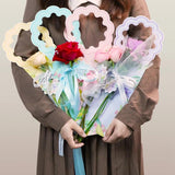 Heart Shape Flower Packaging Box Mini Bouquet Wedding Party