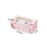 10PCS Mini Mooncake Paper Transparent Window Candy Cake Box Wedding Favor Gift