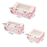 10PCS Mini Mooncake Paper Transparent Window Candy Cake Box Wedding Favor Gift