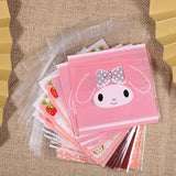 100pcs/lot 10*10cm Cartoon Cookie&Candy Bags Self-Adhesive Gift Bag