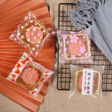 100pcs/lot 10*10cm Cartoon Cookie&Candy Bags Self-Adhesive Gift Bag