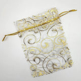 100PCS Organza Gift Bags Wedding Favor Candy Jewelry Pouch Drawstring