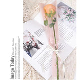 Single Rose Branch Flower Packaging Bag for Weddings