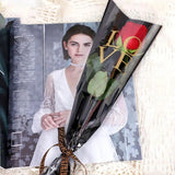 Single Rose Branch Flower Packaging Bag for Weddings