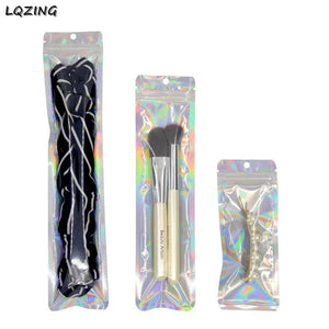 Holographic Ziplock Plastic Bag with Hang Hook