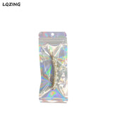 Holographic Ziplock Plastic Bag with Hang Hook