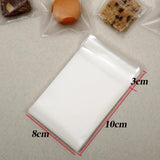 100pcs Frosted Plastic Biscuit Packaging Bag Self-adhesive Bags