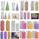 Silicone Candle Molds Set Body Column Decoration