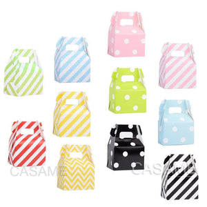 12pcs Polka Dot Candy Boxes Kids Party Favor Box DIY Supplies