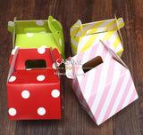 12pcs Polka Dot Candy Boxes Kids Party Favor Box DIY Supplies
