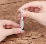 Metal Hand Drill Uv Resin Mold Tools 0.8mm-3.0mm Screw