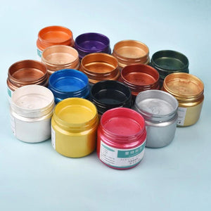 60/100ml Metallic Acrylic Paint Resin Pigments for Epoxy Resin Silver Copper DIY
