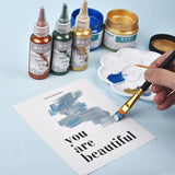 60/100ml Metallic Acrylic Paint Resin Pigments for Epoxy Resin Silver Copper DIY