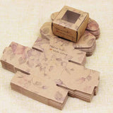 Marbling Flower Pattern Soap Wedding Favors Box - 4*4*2.5cm