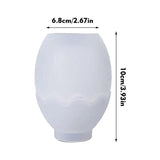 Egg Shape Candle Jar Mold Plaster Cement Jewelry Storage Box Silicone Molds