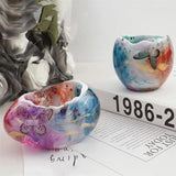 Egg Shape Candle Jar Mold Plaster Cement Jewelry Storage Box Silicone Molds