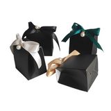 10pcs Gift Boxes Ribbon Paper Candy Packaging Box Wedding Guests Baby Shower