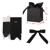 10pcs Gift Boxes Ribbon Paper Candy Packaging Box Wedding Guests Baby Shower